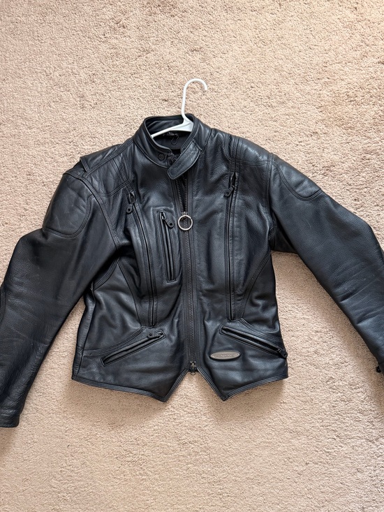 Harley-Davidson Jackets & Blazers - Classic Black Leather Motorcycle Jacket - Women
